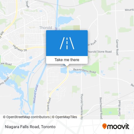 Niagara Falls Road map