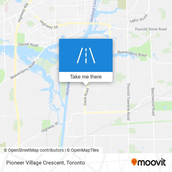 Pioneer Village Crescent map