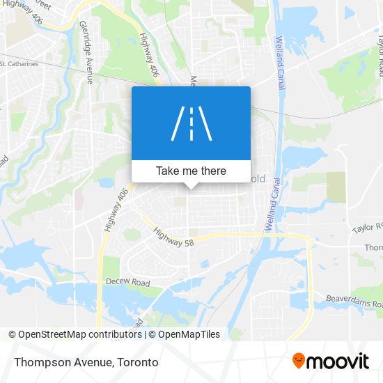Thompson Avenue map