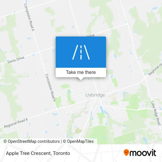 Apple Tree Crescent map