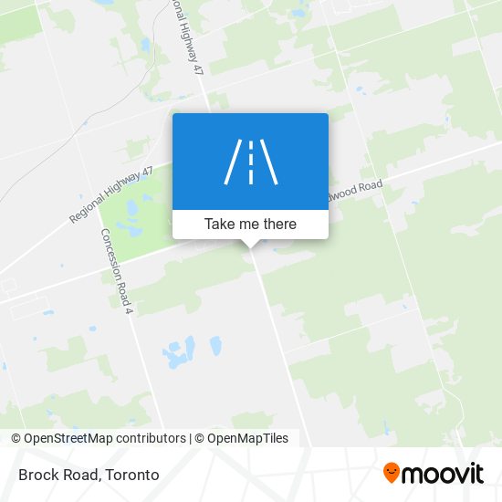 Brock Road map