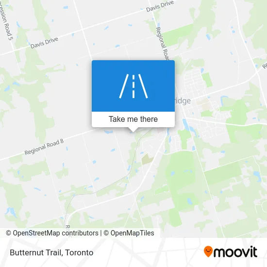 Butternut Trail map