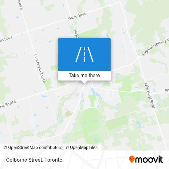 Colborne Street map