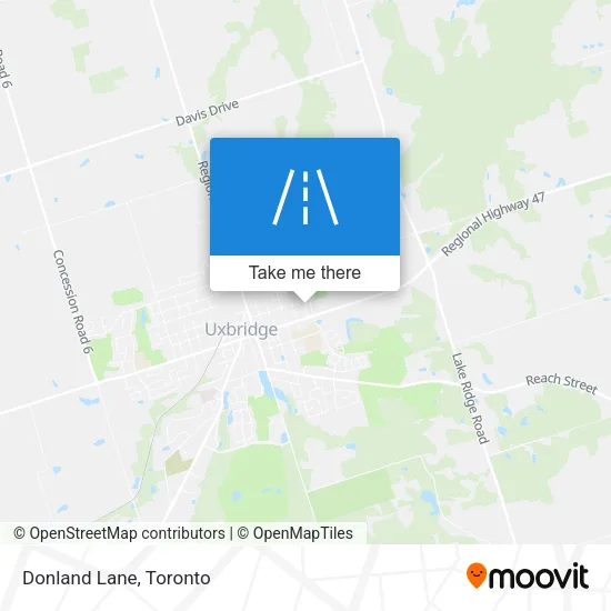 Donland Lane map