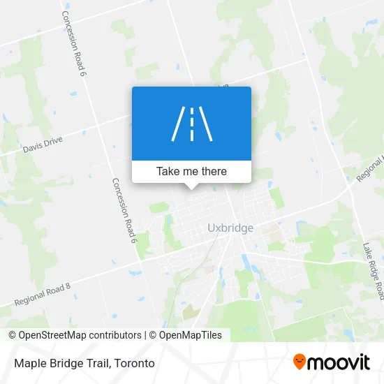 Maple Bridge Trail map