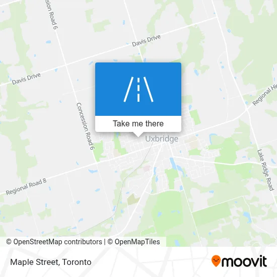 Maple Street map