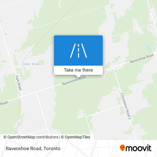 Ravenshoe Road map