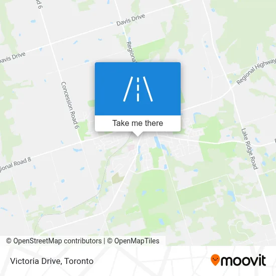 Victoria Drive map