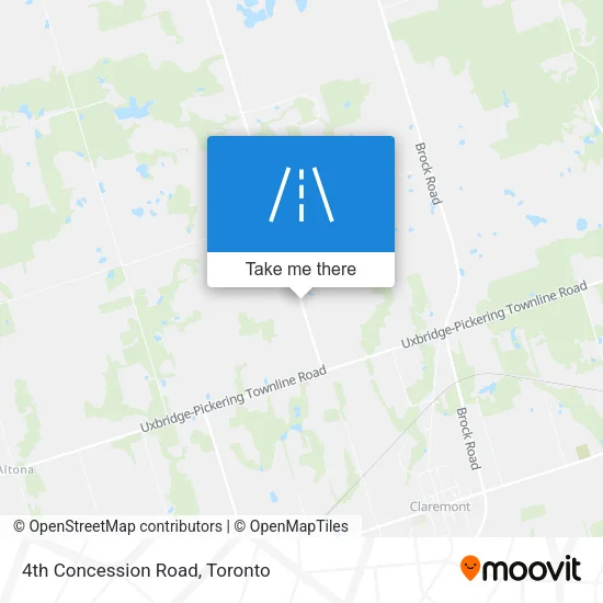 4th Concession Road map