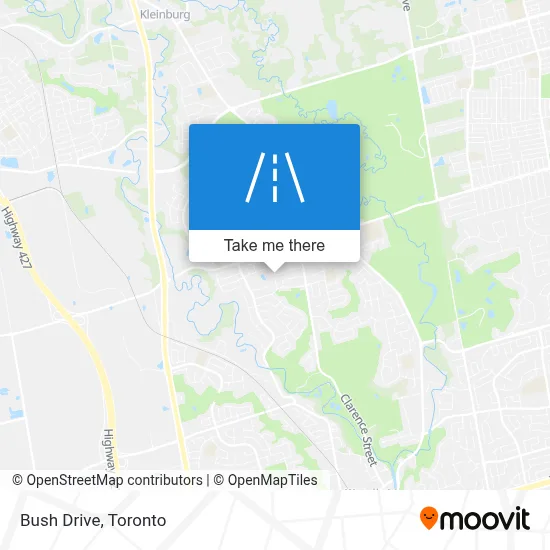 Bush Drive map