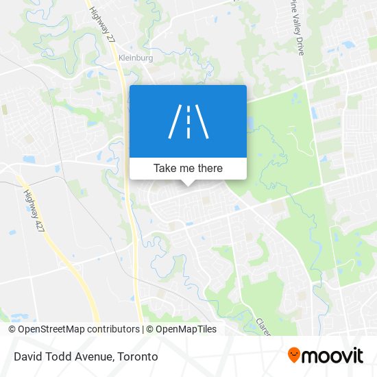 David Todd Avenue map