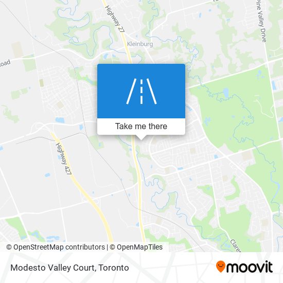Modesto Valley Court map