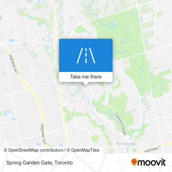 Spring Garden Gate map