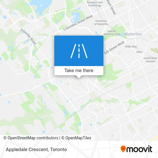 Appledale Crescent map