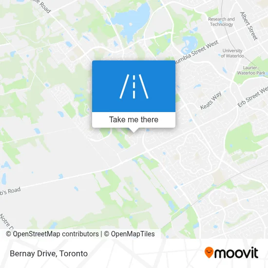 Bernay Drive map