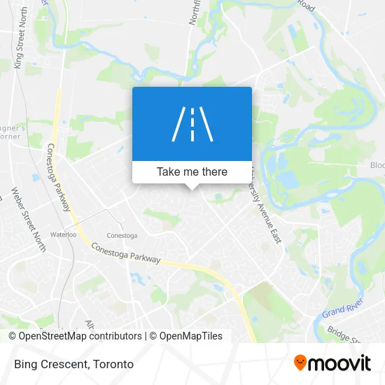 Bing Crescent map