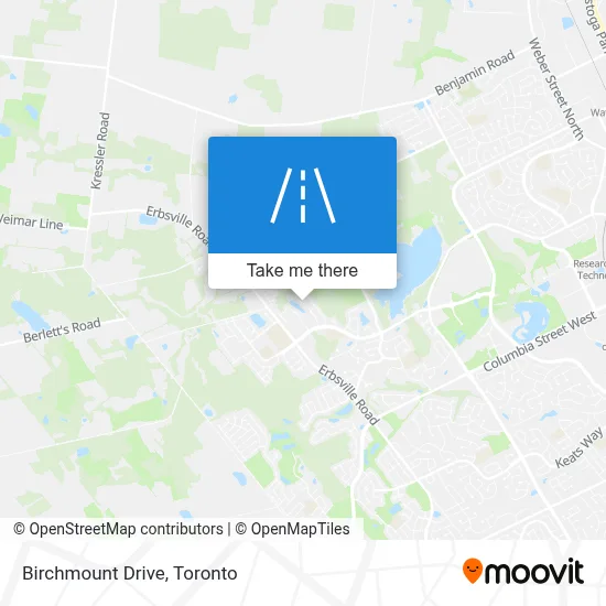 Birchmount Drive map