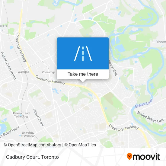 Cadbury Court map