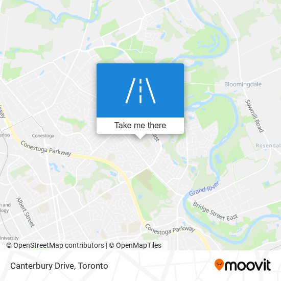 Canterbury Drive map