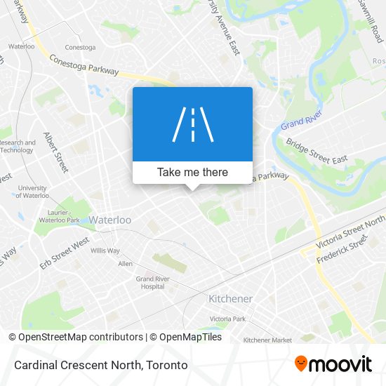 Cardinal Crescent North map