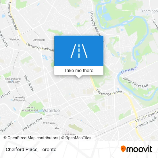 Chelford Place map