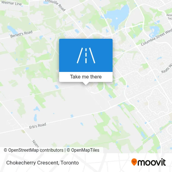 Chokecherry Crescent map
