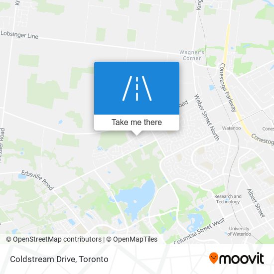 Coldstream Drive map