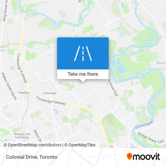 Colonial Drive map