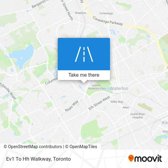 Ev1 To Hh Walkway map