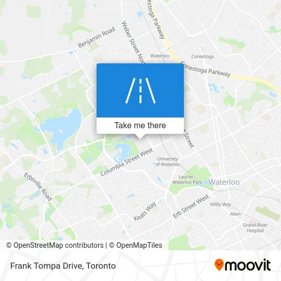 Frank Tompa Drive map
