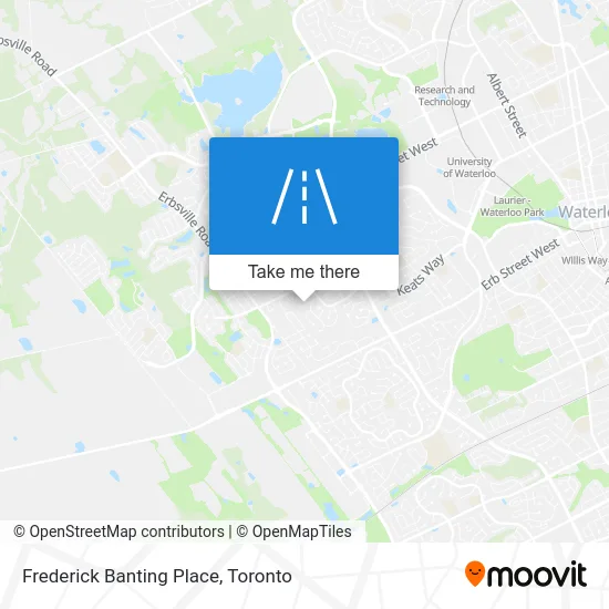Frederick Banting Place map