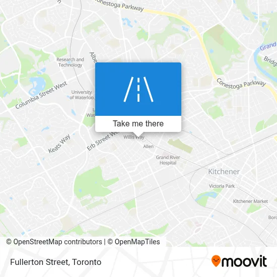 Fullerton Street map