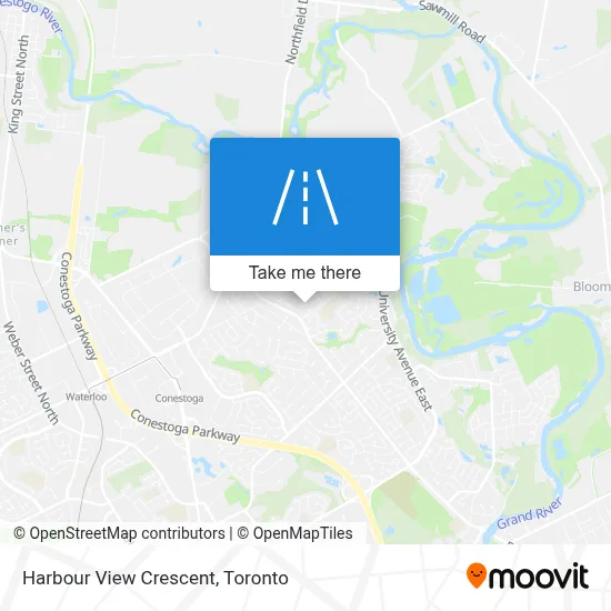 Harbour View Crescent map