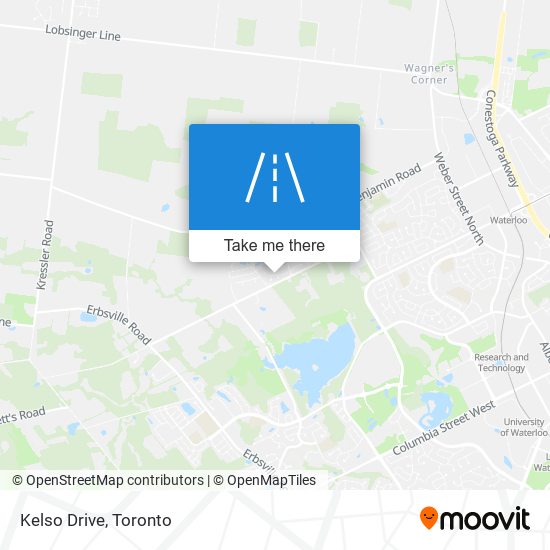 Kelso Drive map