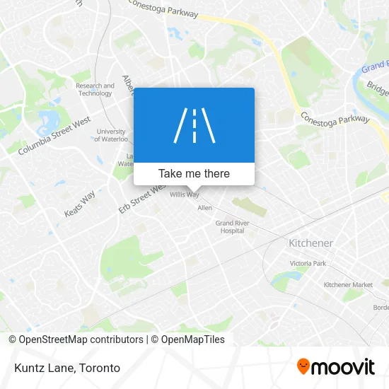 Kuntz Lane map