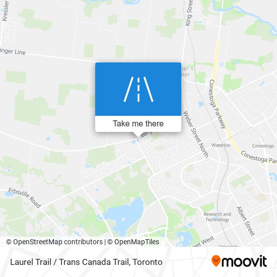 Laurel Trail / Trans Canada Trail map