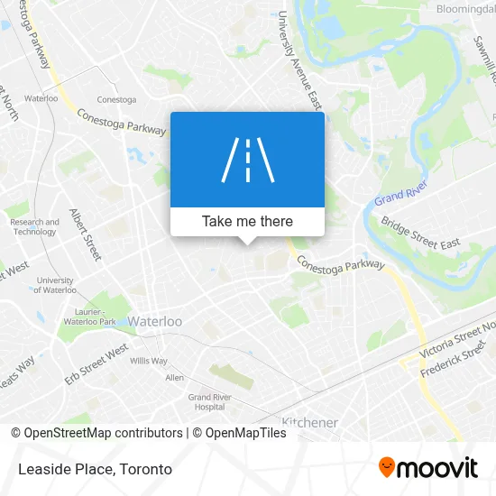 Leaside Place map