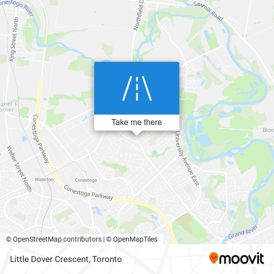 Little Dover Crescent map