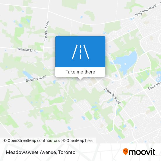 Meadowsweet Avenue map