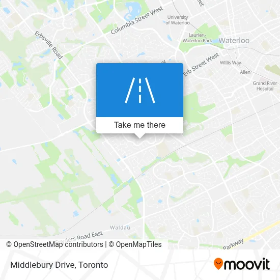 Middlebury Drive map
