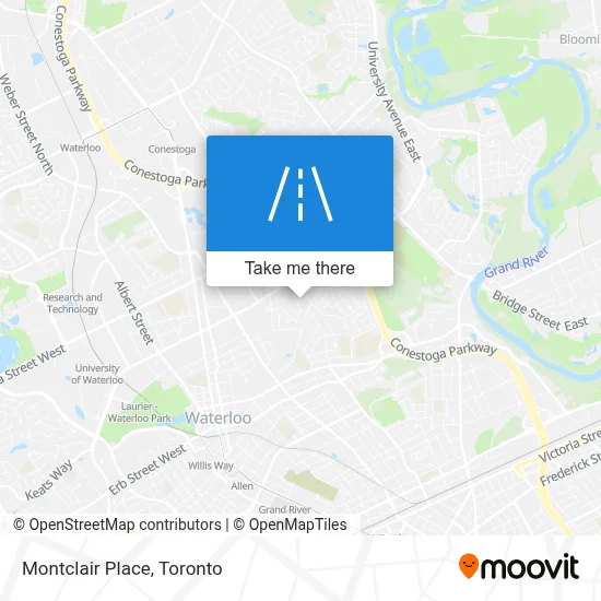 Montclair Place map