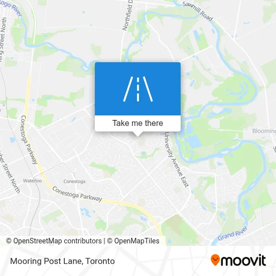 Mooring Post Lane map