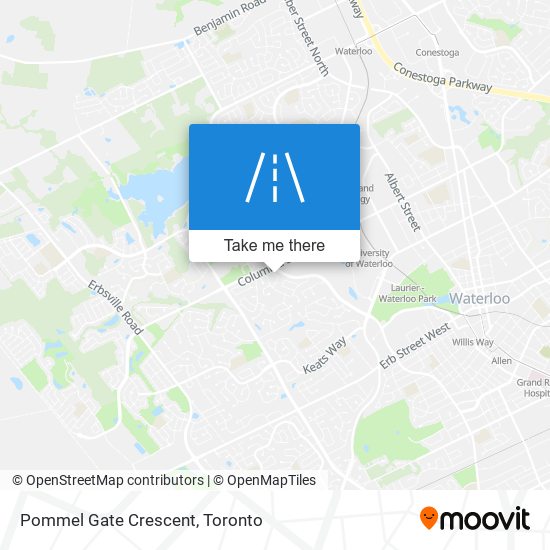 Pommel Gate Crescent map