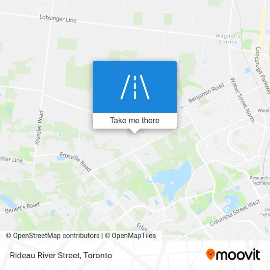 Rideau River Street map