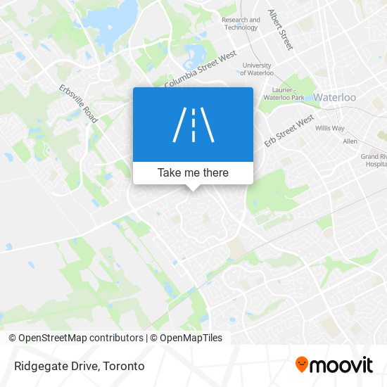 Ridgegate Drive map