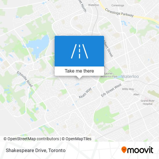 Shakespeare Drive map