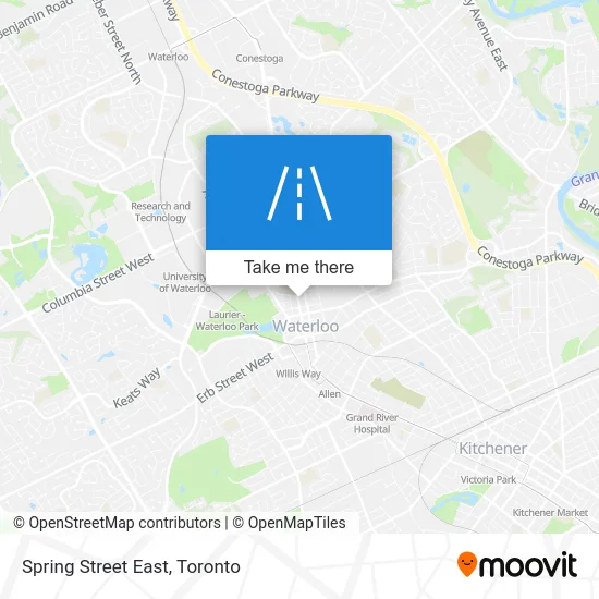 Spring Street East map