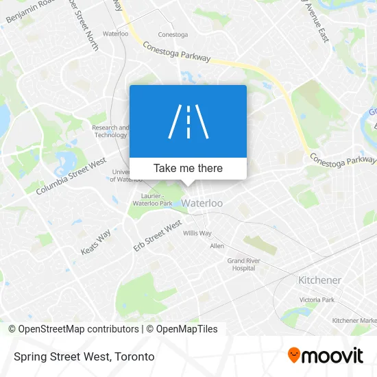 Spring Street West map