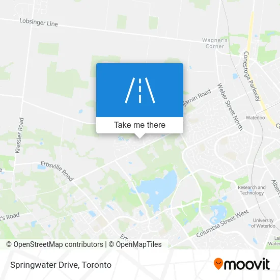 Springwater Drive map
