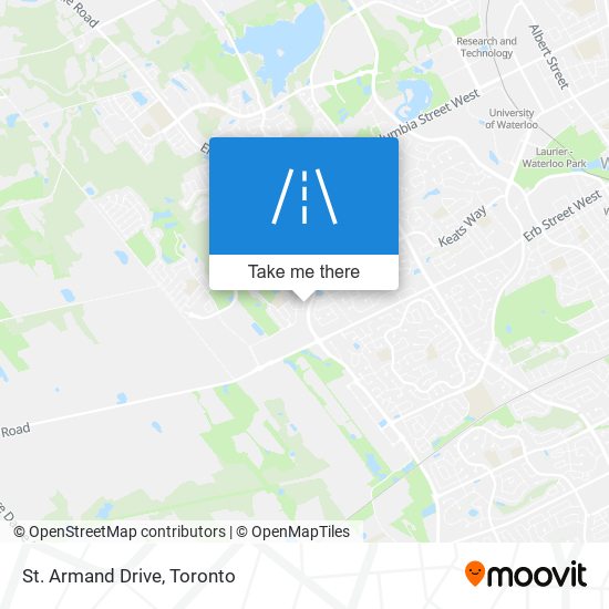 St. Armand Drive map